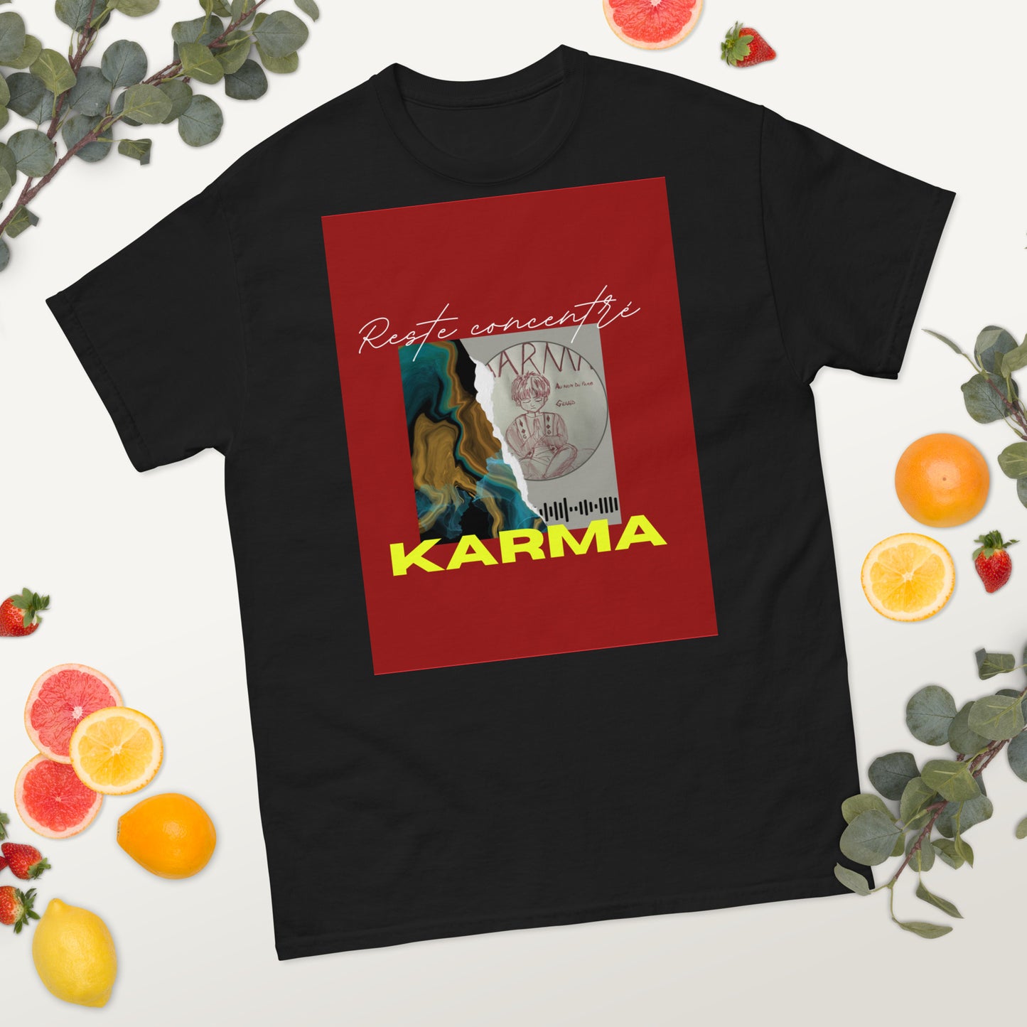 T-shirt karma positif unisex